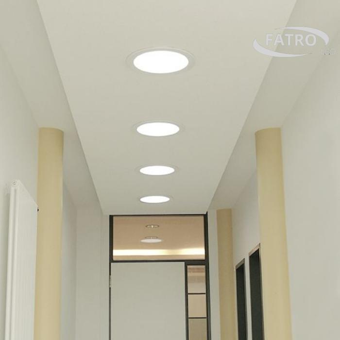 FATRO Downlight LED PANDA Inbow Hitam | 6W 9W 12W 18W | Lampu Plafon Kotak & Bulat Modern