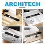 ARCHITECH MJ02 3 Lubang Stop Kontak Universal, USB A+C Fast Charging tipe Meja bentuk Slim Series - RumahDekor.com