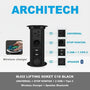 ARCHITECH MJ02 Lifting Socket Stop Kontak Meja | Pop Up Socket Meja Tanam | Hidden Desk Power Socket | Stop Kontak Meja Kantor Modern - RumahDekor.com