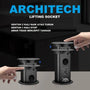 ARCHITECH MJ02 Lifting Socket Stop Kontak Meja | Pop Up Socket Meja Tanam | Hidden Desk Power Socket | Stop Kontak Meja Kantor Modern - RumahDekor.com