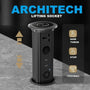 ARCHITECH MJ02 Lifting Socket Stop Kontak Meja | Pop Up Socket Meja Tanam | Hidden Desk Power Socket | Stop Kontak Meja Kantor Modern - RumahDekor.com