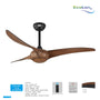 Ecolux 52IN ALMOND Ceiling Fan dengan motor DC Remote Control - RumahDekor.com