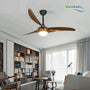 Ecolux 52IN ALMOND Ceiling Fan dengan motor DC Remote Control - RumahDekor.com