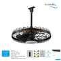 Kipas Plafon 20 Inch Mini Ecolux IP65 Waterproof – DC Motor Hemat Energi + Remote Control - RumahDekor.com