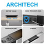 ARCHITECH MJ02 4 Lubang Stop Kontak Universal tipe Meja dengan bentuk Slim Series - RumahDekor.com