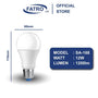 FATRO Paket Beli 3 Gratis 1 Lampu LED PANDA 5W, 7W, 9W, 12W | Bohlam LED Super Terang Hemat Listrik untuk Rumah, Kantor & Restoran - RumahDekor.com