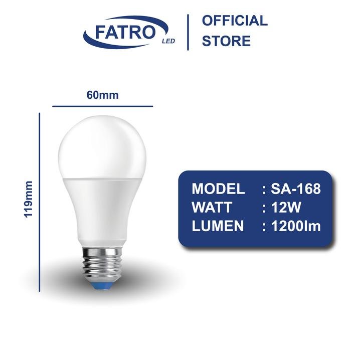 FATRO Paket Beli 3 Gratis 1 Lampu LED PANDA 5W, 7W, 9W, 12W | Bohlam LED Super Terang Hemat Listrik untuk Rumah, Kantor & Restoran - RumahDekor.com