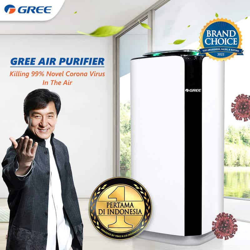 GREE Air Purifier GCC-400DENA, Pembasmi Kuman, Virus, Bakteri di udara - RumahDekor.com