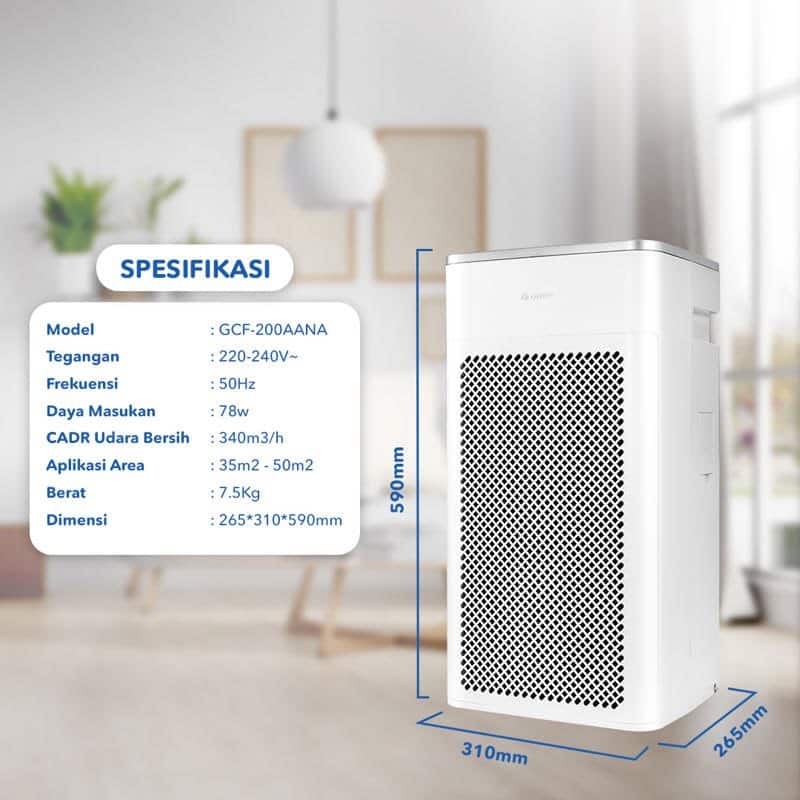 GREE Virus Killer Air Purifier GCF-200AANA - Original dan Bergaransi - RumahDekor.com