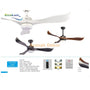 Kipas Angin Plafon Ecolux AKASIA 52 Inch – Ceiling Fan Gantung Elegan, Motor Kuat & Hemat Listrik - RumahDekor.com
