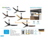 Kipas Plafon 52 Inch Ecolux Jasmine – DC Motor 30 Watt Super Hemat, Waterproof & Heat Resistant + Remote Control - RumahDekor.com