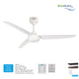 Kipas Plafon Ecolux Zinnia 50 Inch | 3 Baling Motor DC + Remote Control | Black / White / Mocha - RumahDekor.com