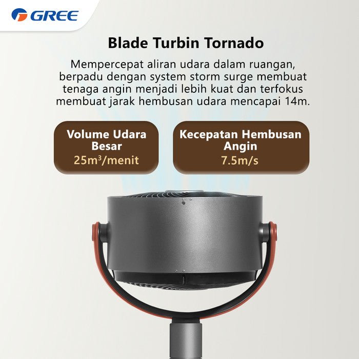 Luxury Air Circulation Fan dengan Teknologi Ion Plasma, Kipas Angin Mewah Gree GCF CIRCOOL14L - RumahDekor.com