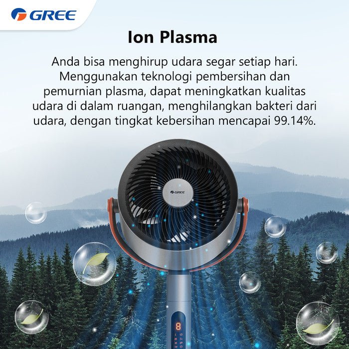 Luxury Air Circulation Fan dengan Teknologi Ion Plasma, Kipas Angin Mewah Gree GCF CIRCOOL14L - RumahDekor.com