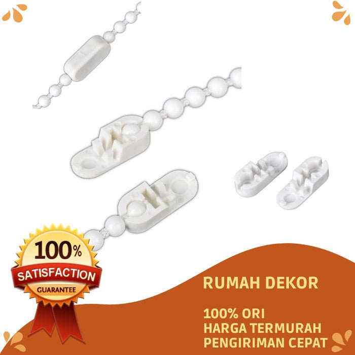 Sambungan Rantai Krey Gulung 4mm | Ball Chain Connector Roller Blind | Penyambung Rantai Tirai Gulung Kuat & Presisi - RumahDekor.com