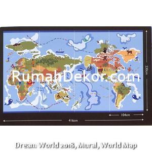 Dream World 2018, Mural, World Map