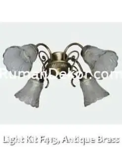 Light Kit F413, Antique Brass