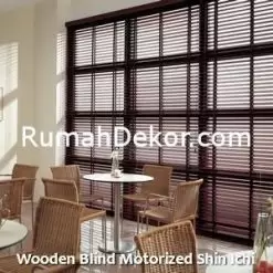 Wooden Blind Motorized Shin Ichi