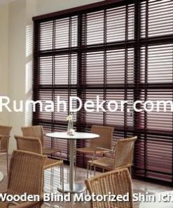 Wooden Blind Motorized Shin Ichi