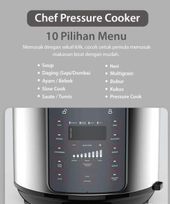 Alternative view of FLIFE Multifunction Electric Pressure Cooker, PC05LB - Panci Presto 5L