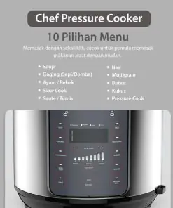 Alternative view of FLIFE Multifunction Electric Pressure Cooker, PC05LB - Panci Presto 5L